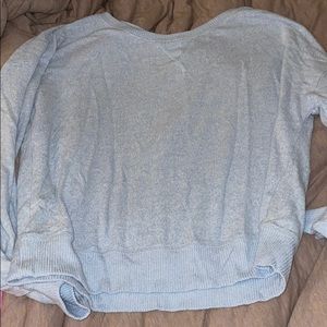 light blue thin crewneck